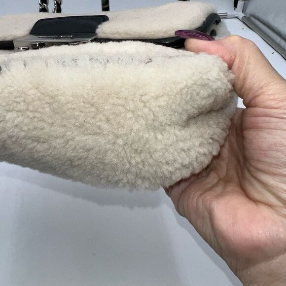 Michael Kors Sloan Shearling Small Chain Shoulder Bag - Picture 4 of 13